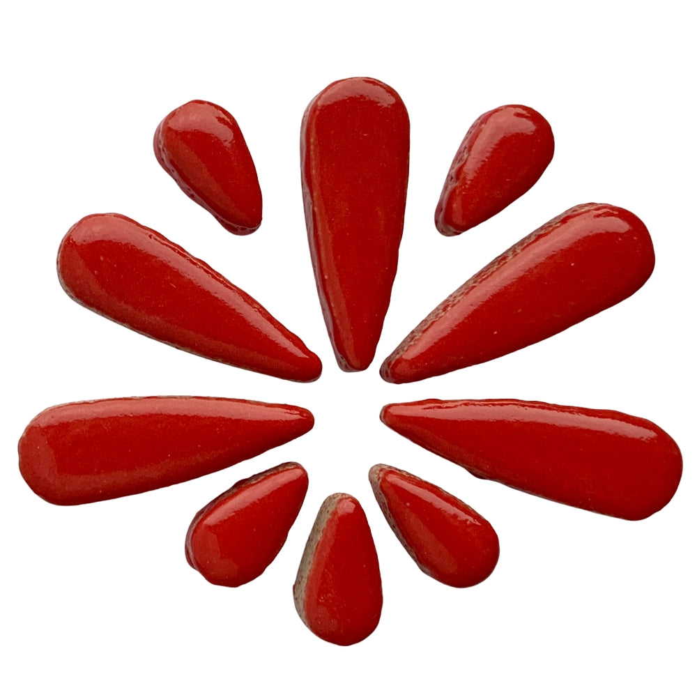 Gouttes de Céramiques  Rouge