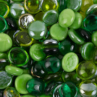 Gemas de Vidrio 16-20mm Verde Mix