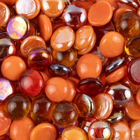 Gemas de Vidrio 16-20mm Naranja Mix