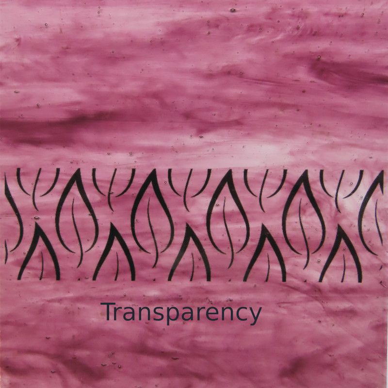 Glass Plate Violet Wispy