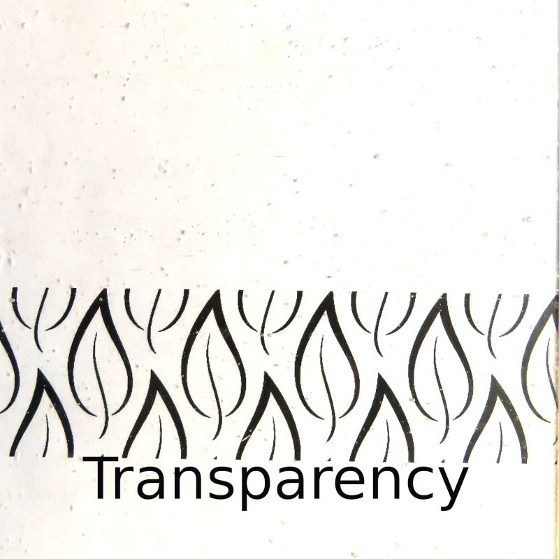 Plaque de Verre Transparent Texture Grumeleuse