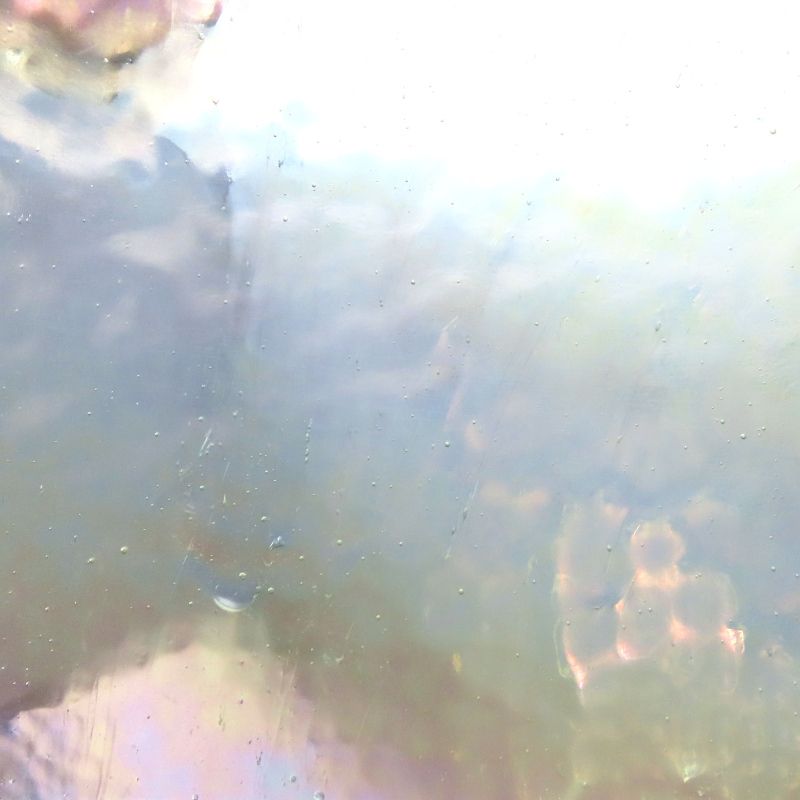 Plaque de Verre Transparent Iridescent