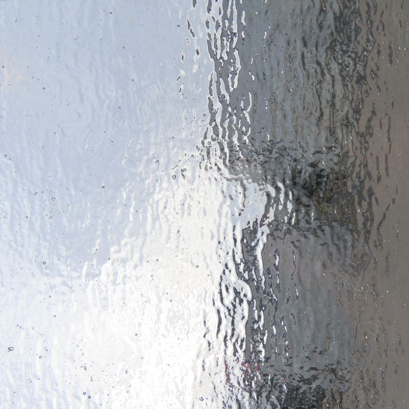 Plaque de Verre Transparent Ondulé