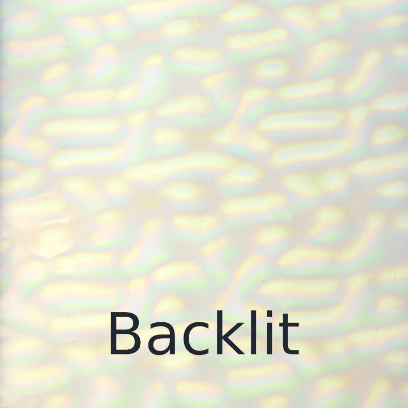 Plaque de Verre Blanc Nacré