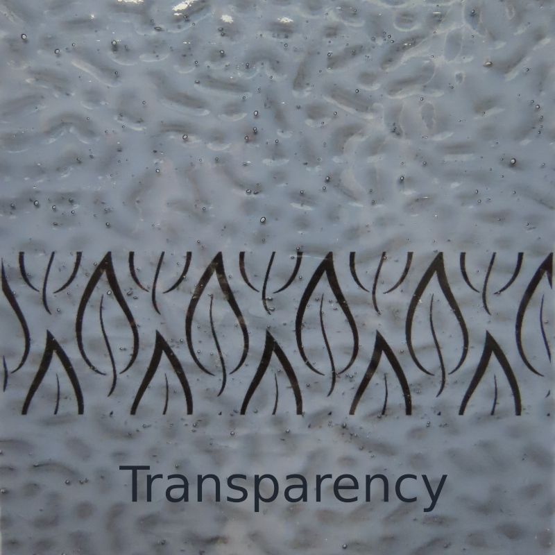 Plaque de Verre Gris Ondulé