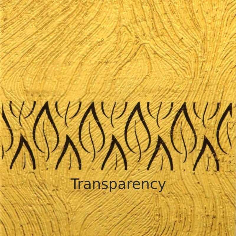 Glass Plate Pale Amber Ripple