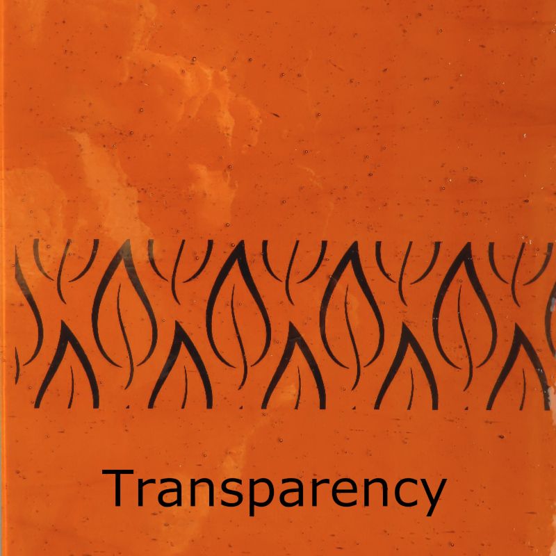 Plaque de Verre Ambre Profond