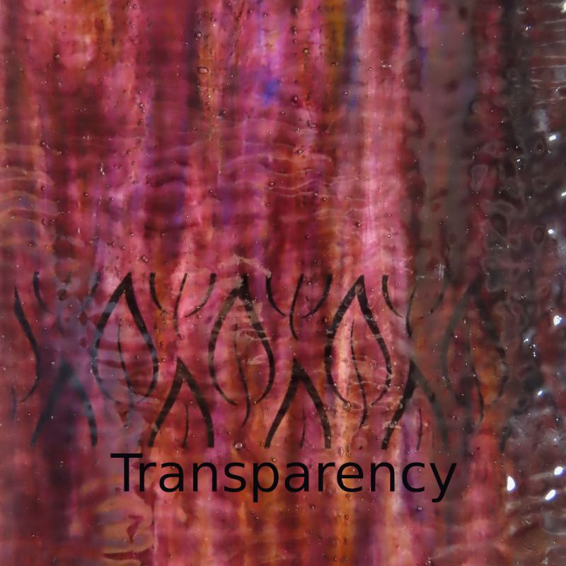 Glass Plate Walnut Ripple Wispy