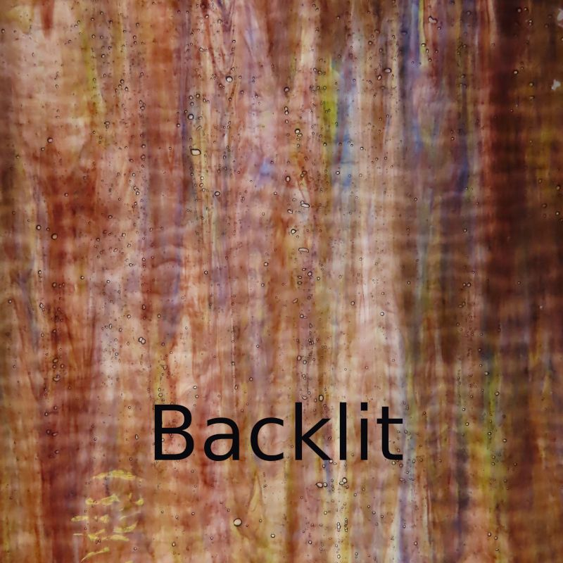 Glass Plate Walnut Ripple Wispy