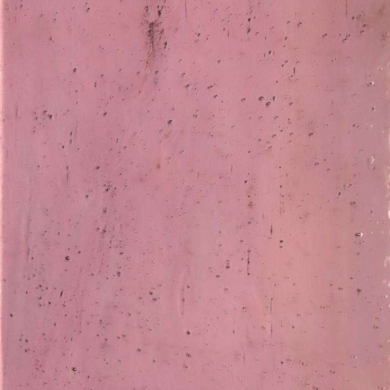 Plaque de Verre Rose Ancien