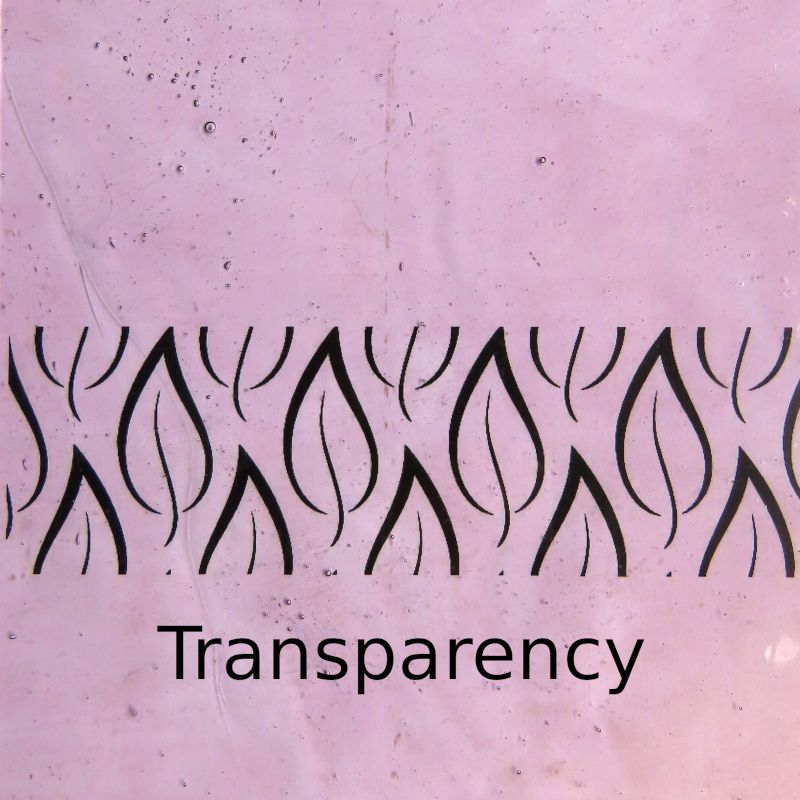 Plaque de Verre Violet Pâle