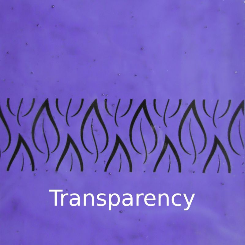 Plaque de Verre Pervenche