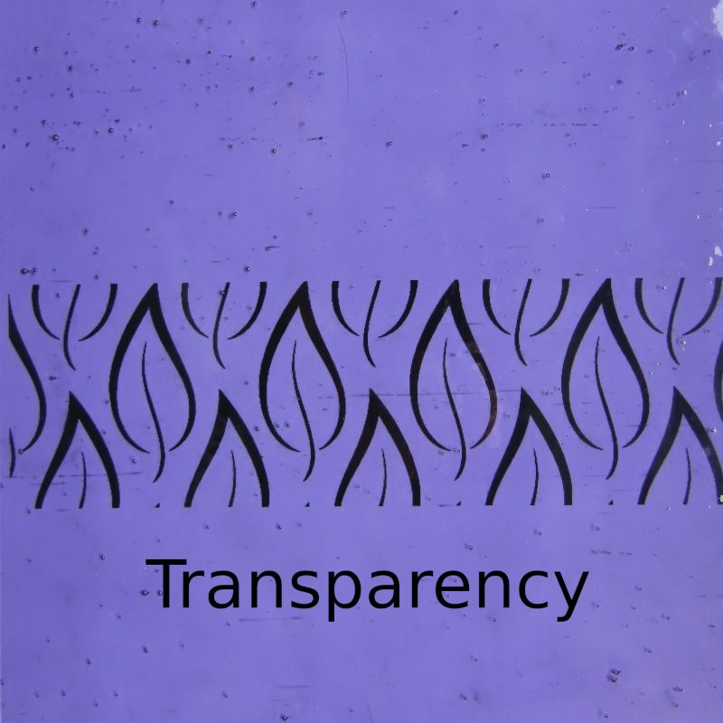 Plaque de Verre Raisin Pâle