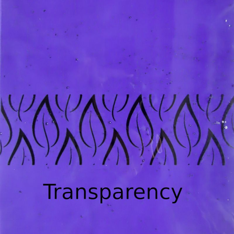 Plaque de Verre Pourpre Royal