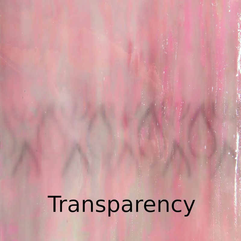 Plaque de Verre Rose Ballet Iridescent