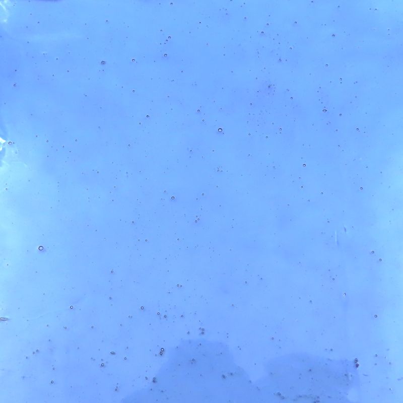 Plaque de Verre Bleu Blanchi