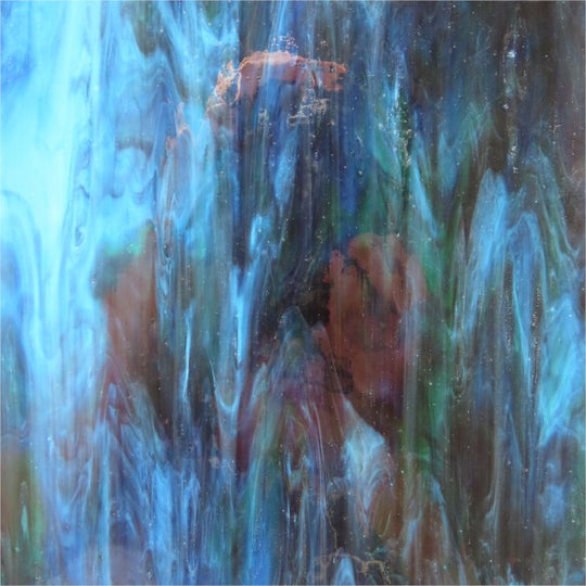 Plaque de Verre Indigo Brumeux