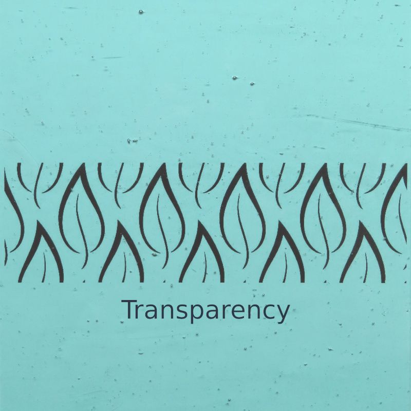 Glass Plate  Pale Sea