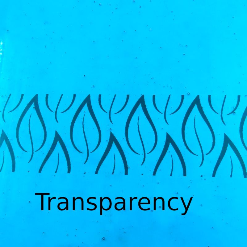 Glass Plate Ligth Turquoise