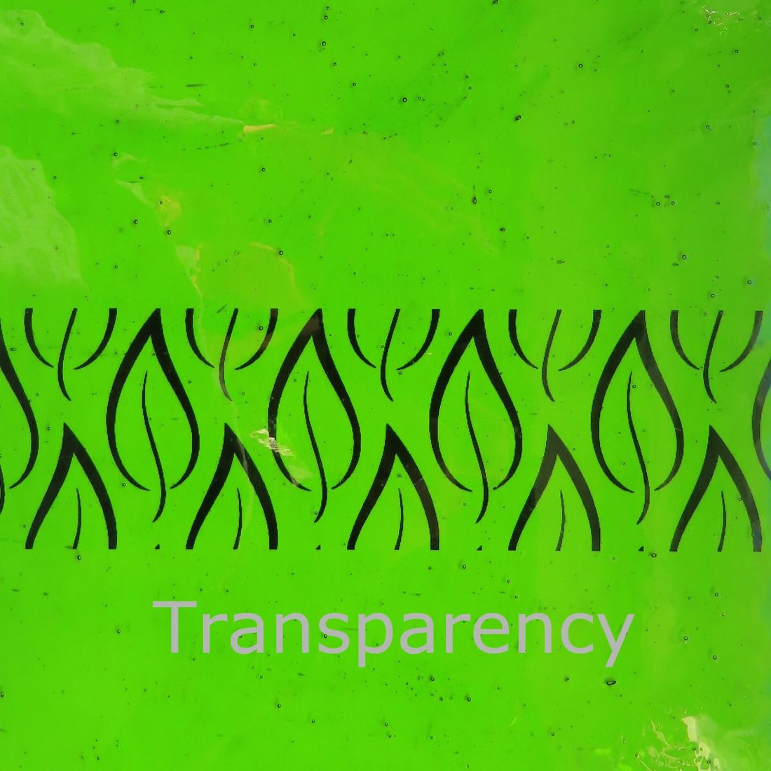 Plaque de Verre Citron Vert Profond