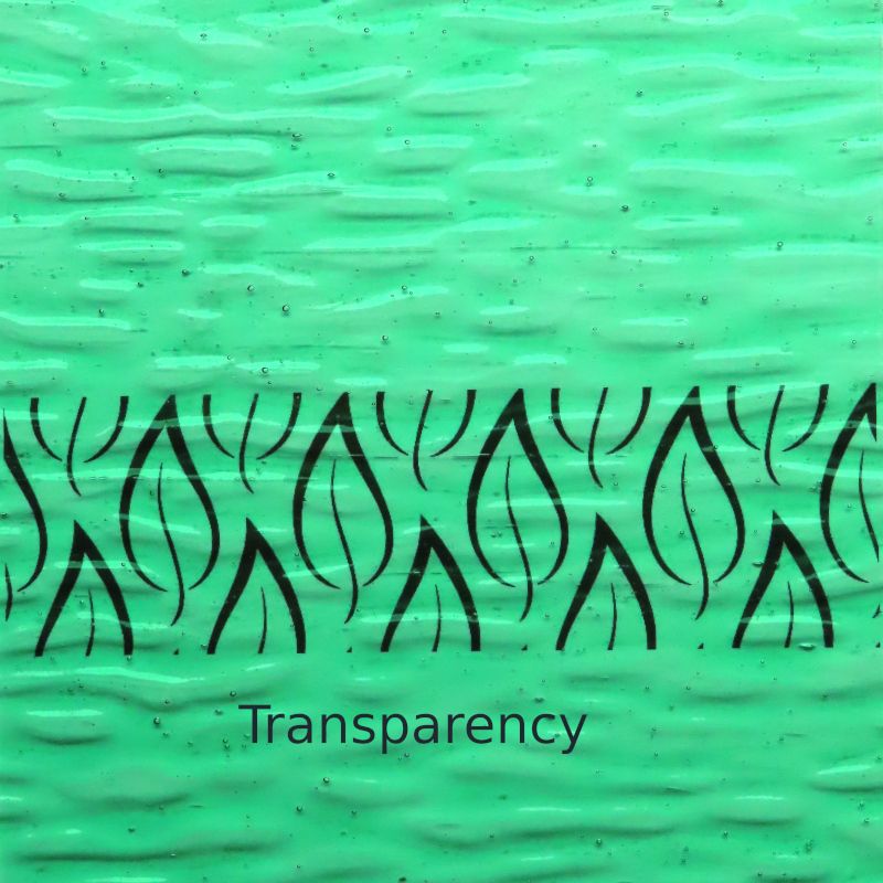 Glass Plate Pistachio Gentle Waves