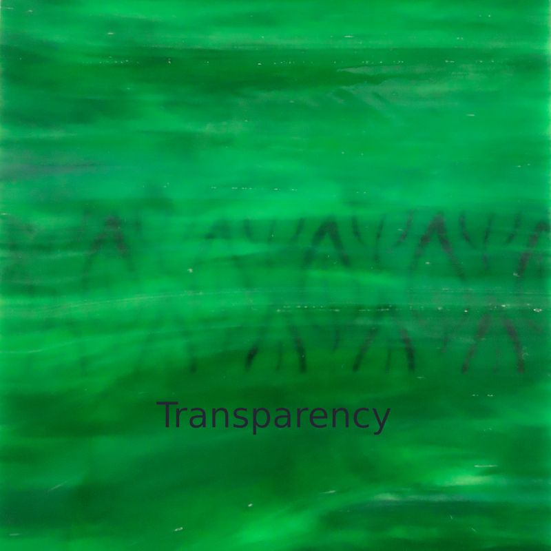 Plaque de Verre Vert Moyen Strié