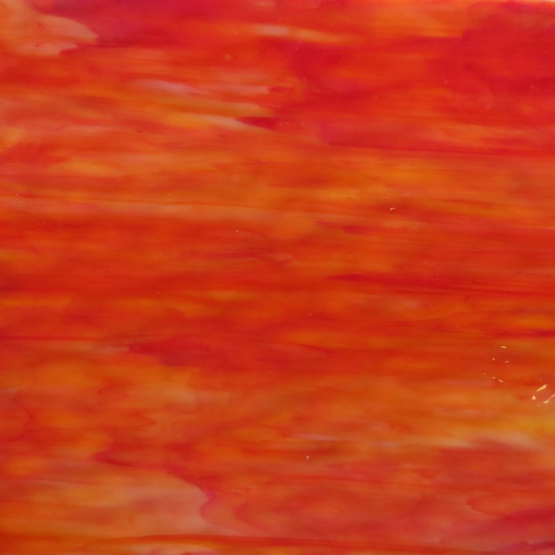 Plaque de Verre Orange Jaune Profond Texturée