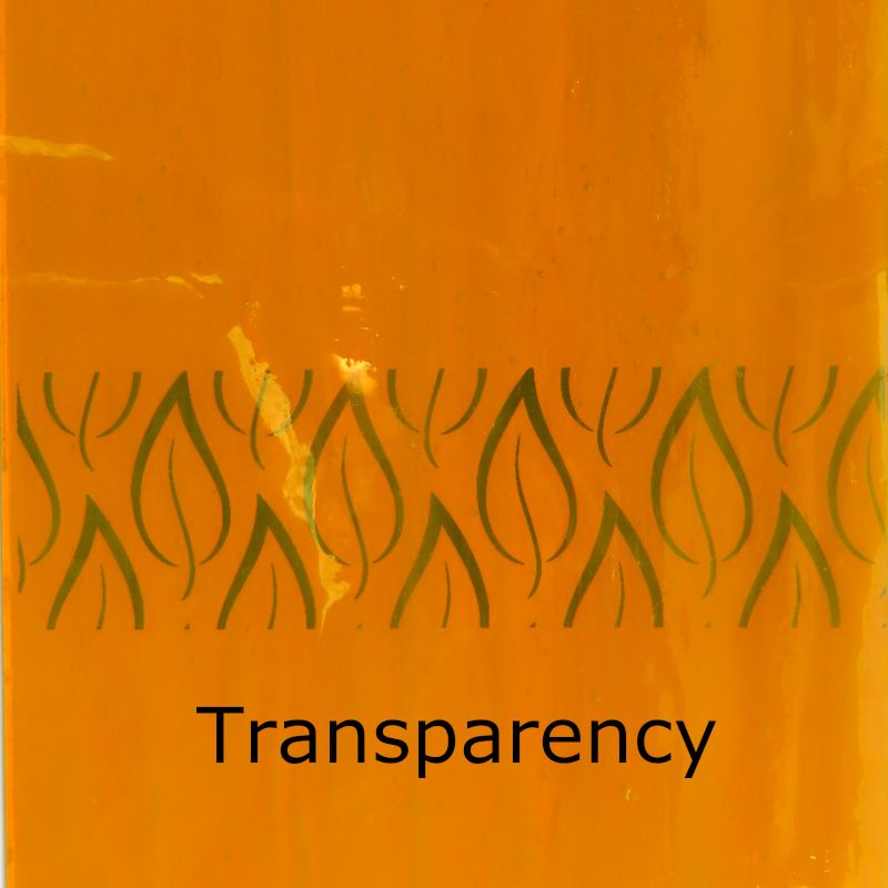 Glasplatte Goldenes Gelb Nebelig