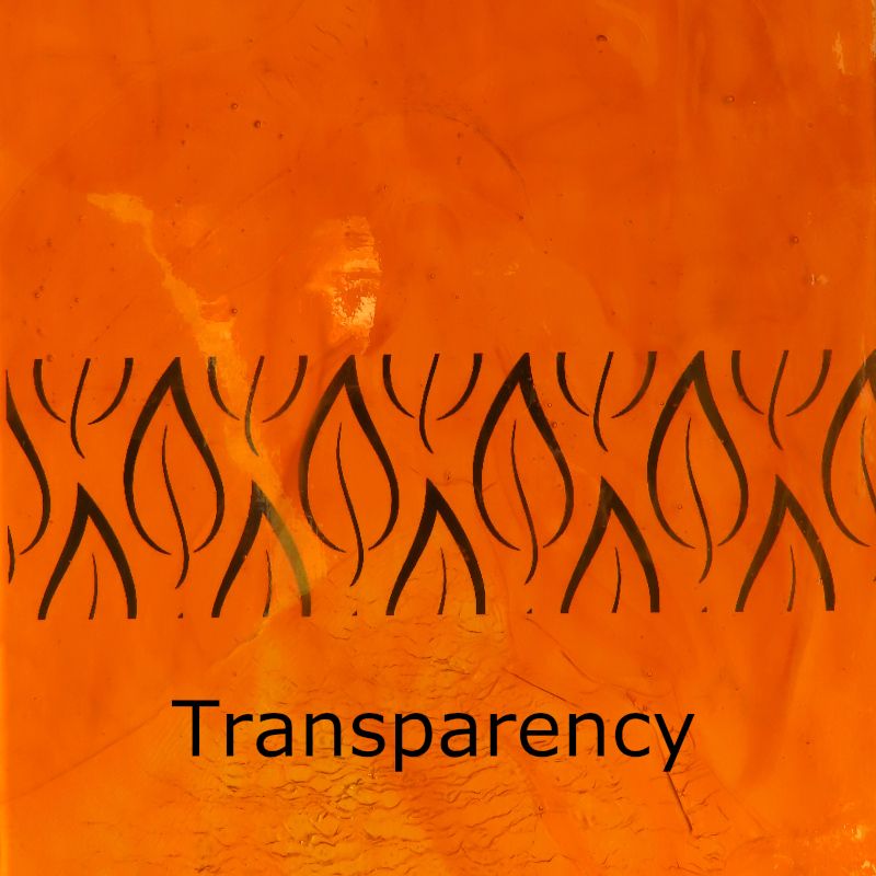 Glass Plate Light Orange