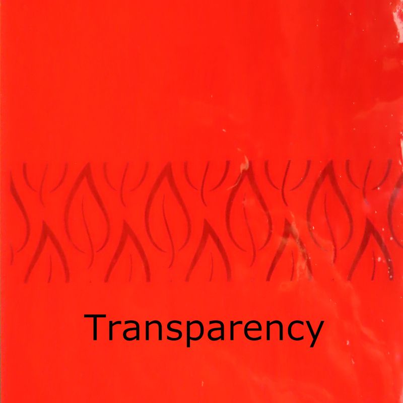 Lastra di vetro  Scarlatto Rosso