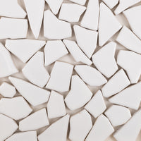 Keramik Mosaik Puzzle Weiß