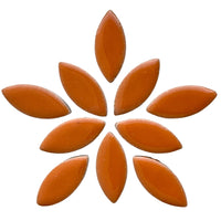 Mosaiksteinen Elipsenform 25mm Orange