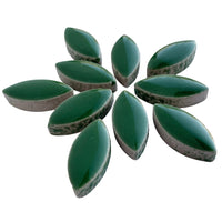 Mosaiksteinen Elipsenform 25mm Eukalyptus