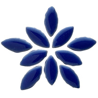 Mosaiksteinen Elipsenform 25mm Dunkelblau