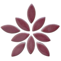 Mosaiksteinen Elipsenform 25mm Dunkelrosa