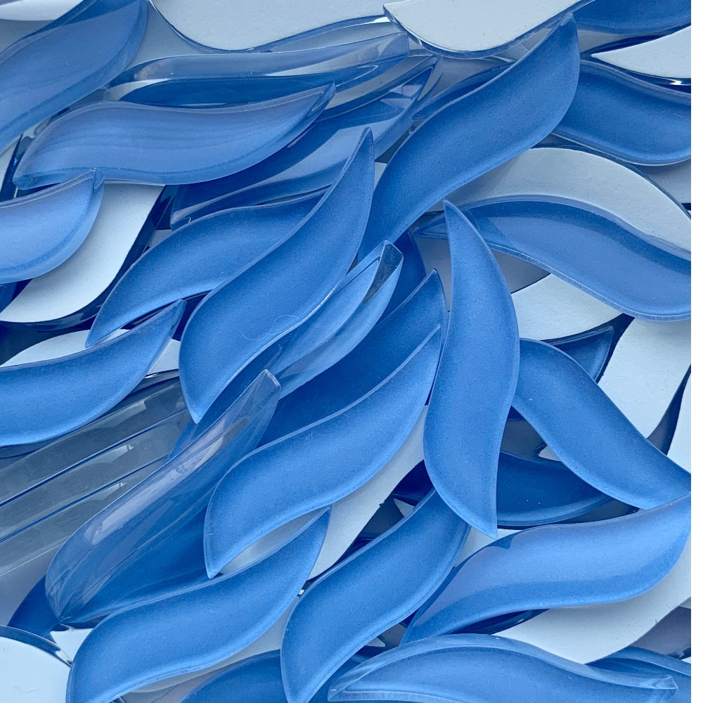 Pétale Ondulé Bleu Ciel