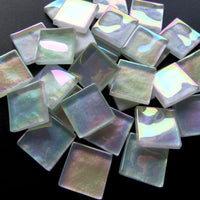 Cristallo ondulato iridescente 20 mm bianco