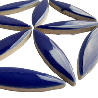 Ellipse de Céramique Bleu Foncé