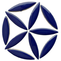 Ellipse de Céramique Bleu Foncé