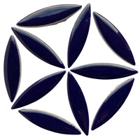 Mosaiksteinen Ellipse Indigo