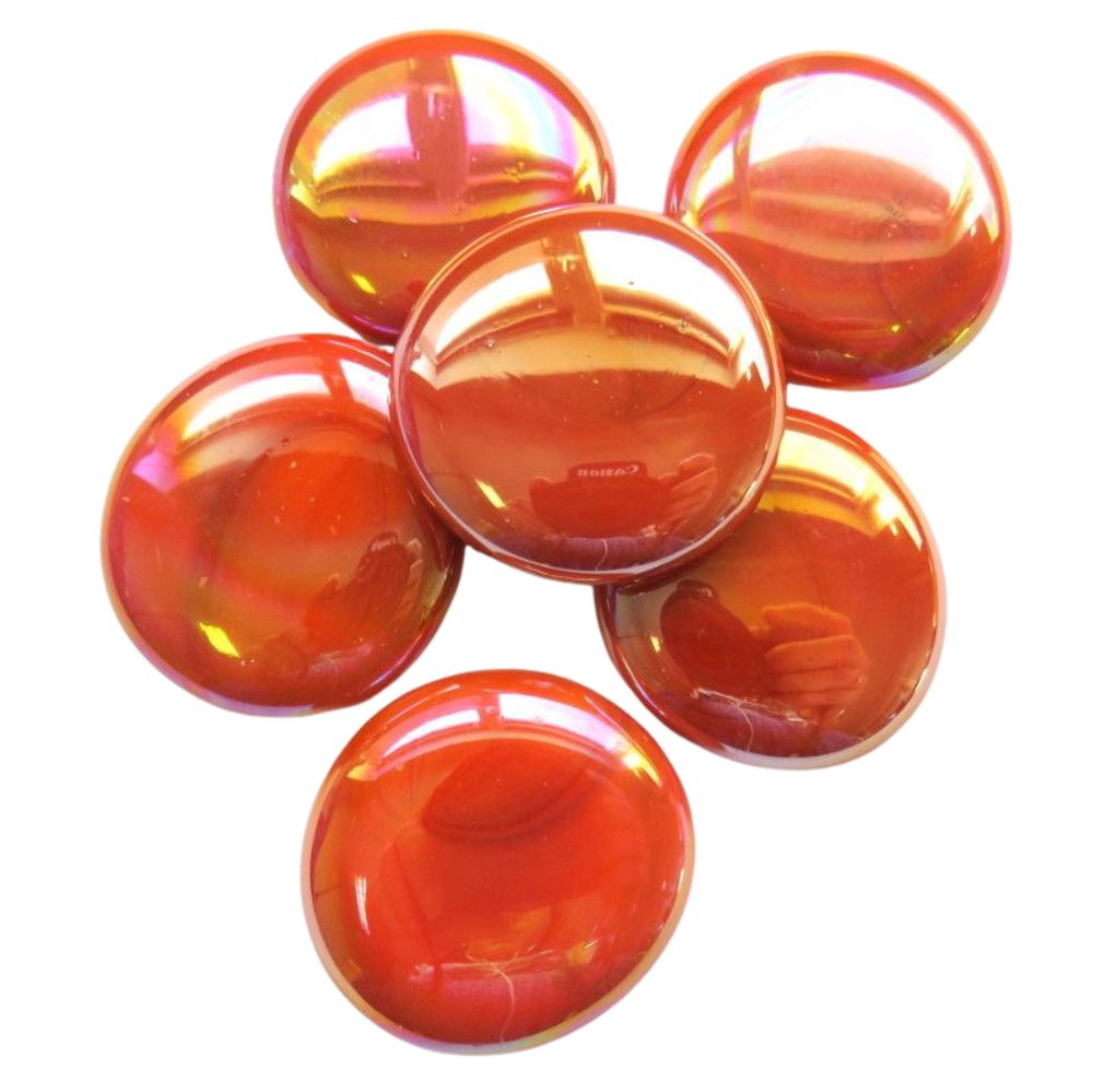 Glass Nuggets XL 30-36mm Opal Orange