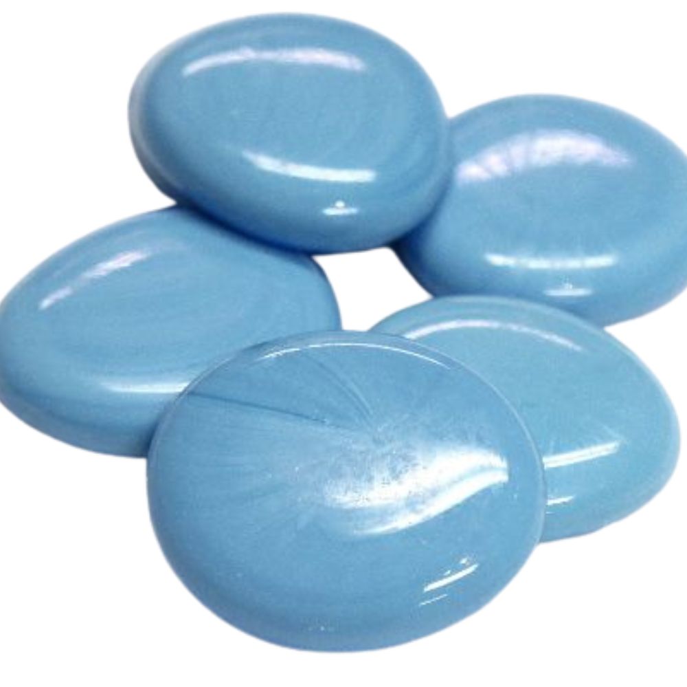 Billes de Verre XL 30-36mm Turquoise
