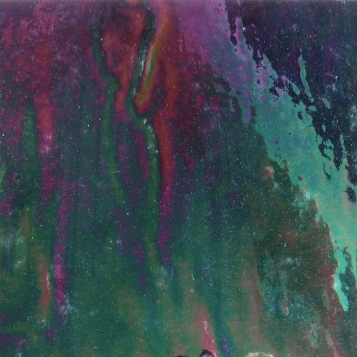 Glass Plate Black Iridescent