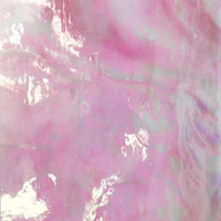 Lastra di vetro iridescente rosa pastello
