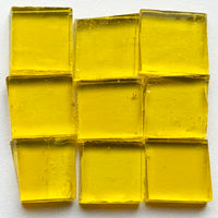 Detail of Tiffany Glacier Lemon with nine glass tiles