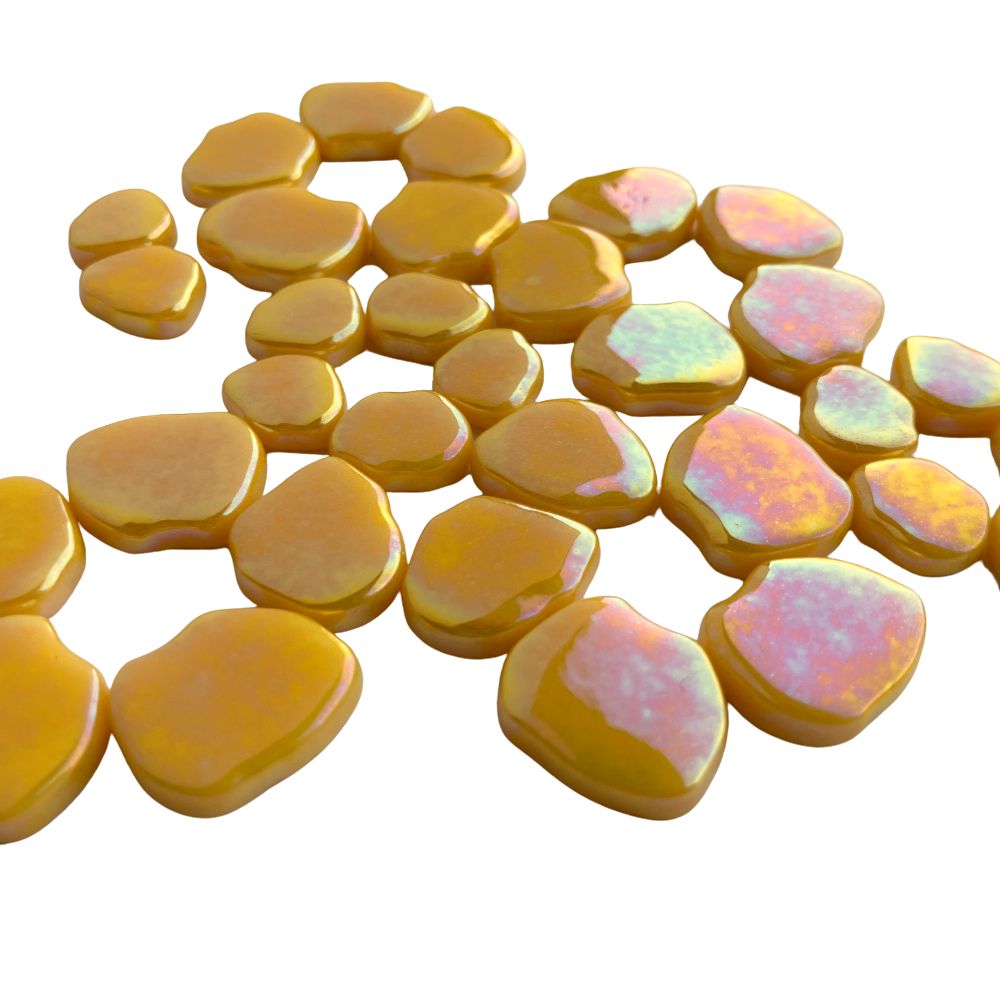 Fleur de Sakura Perlé Jaune Foncé