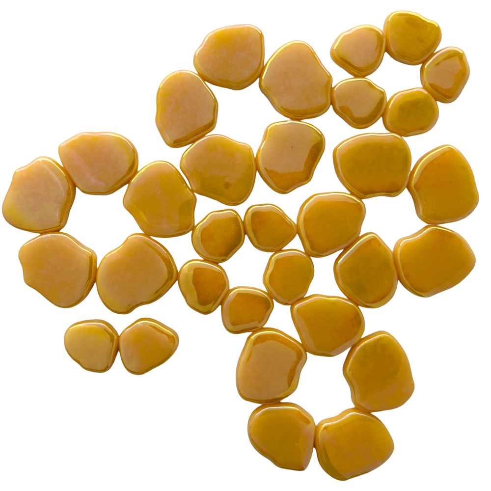 Fleur de Sakura Perlé Jaune Foncé