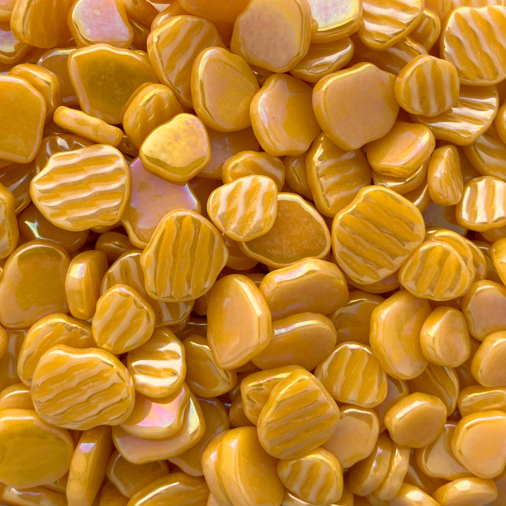 Fleur de Sakura Perlé Jaune Foncé