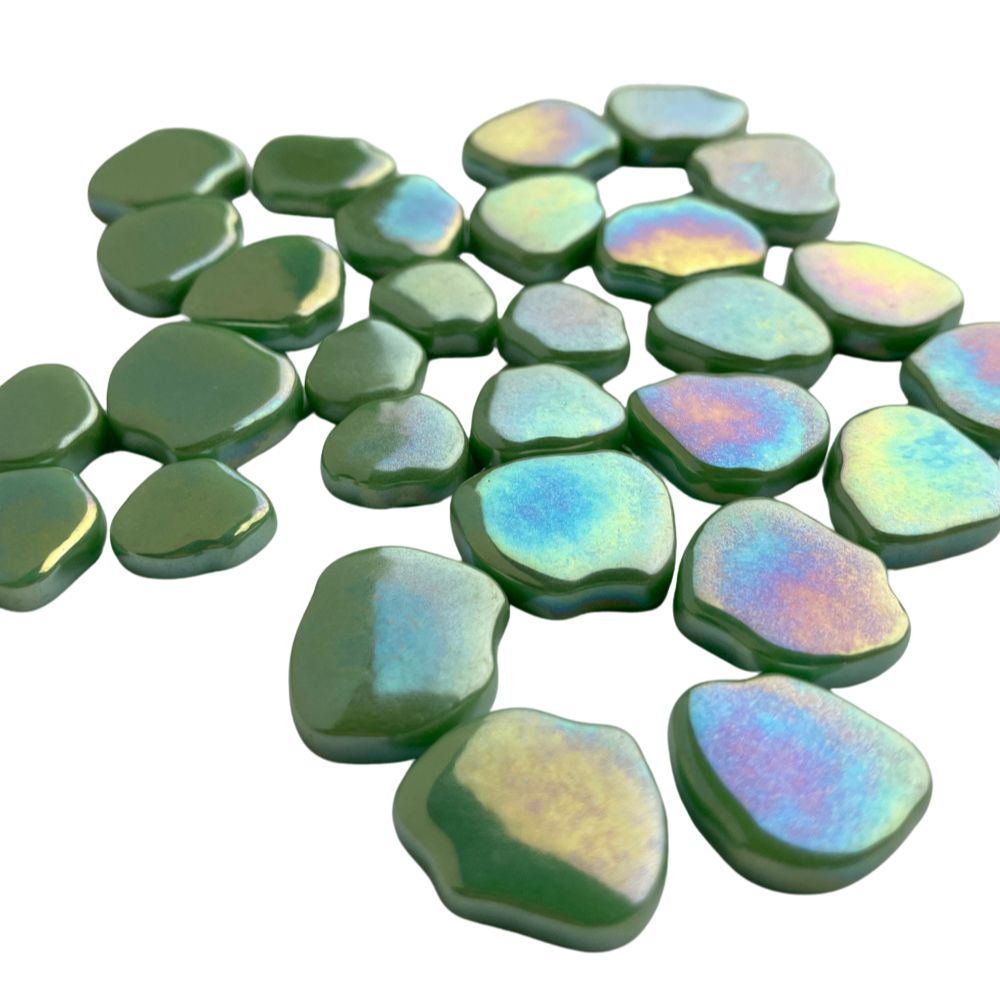 Fleur de Sakura Perlé Vert Pré