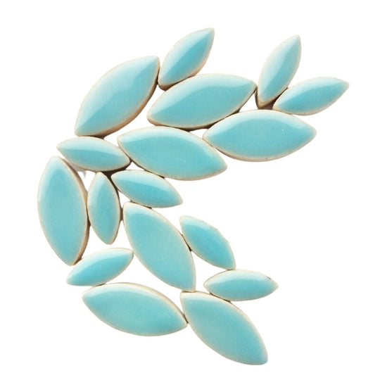 Mosaiksteinen Elipsenform  Azurblau